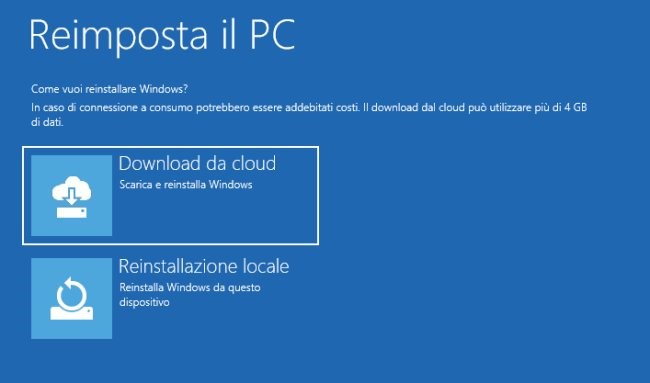 Come ripristinare windows