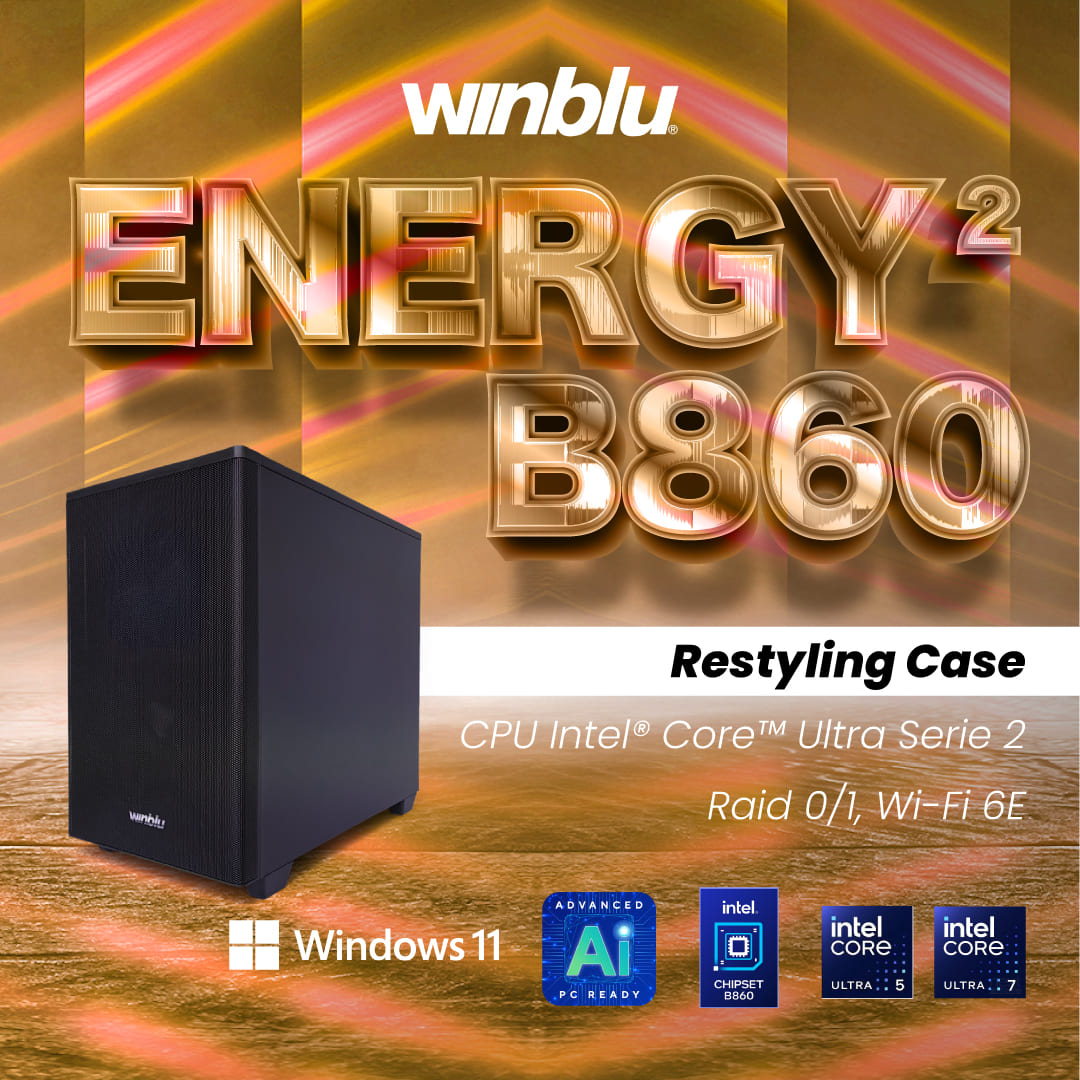 WINBLU ENERGY2 B860 si rinnova, arriva il nuovo case da 29 litri